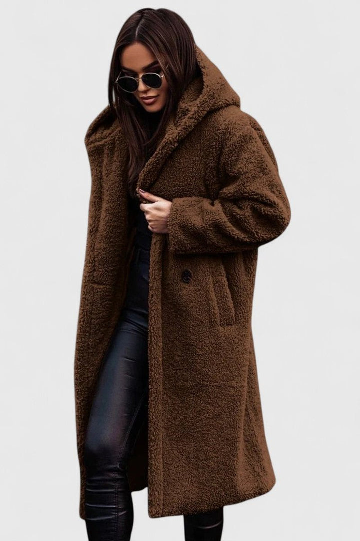 Natalie | Cozy Oversized Longline Sherpa Jacket Women