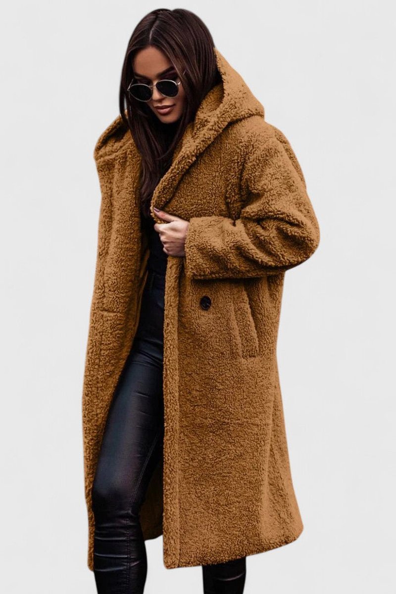 Natalie | Cozy Oversized Longline Sherpa Jacket Women