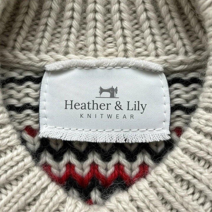 Olivia | Refined Fair Isle Cardigan Womens Button Front Sweater