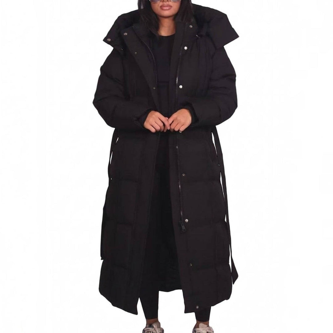 Pamela | Long Hooded Quilted Puffer Jacket Women