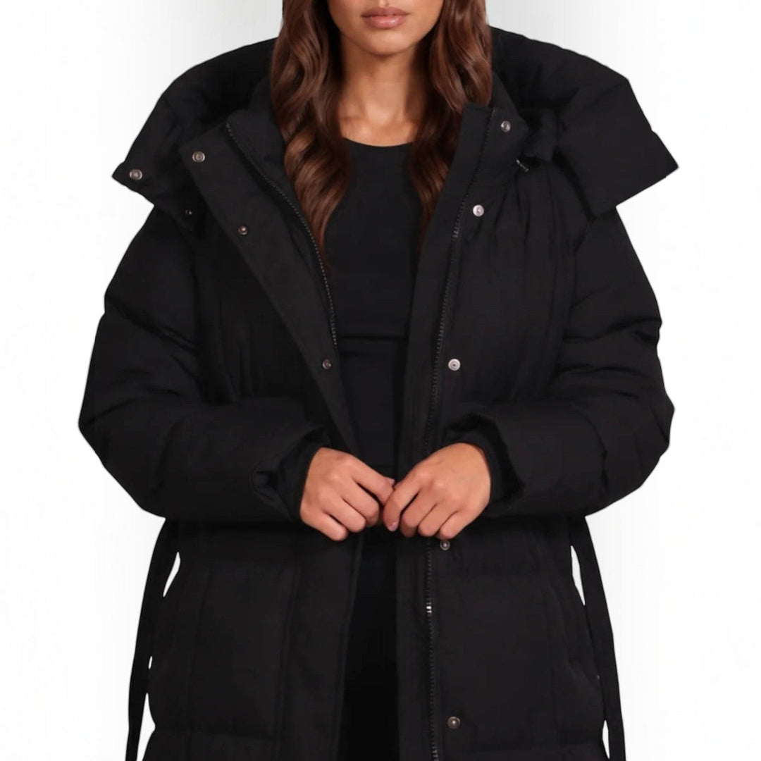 Pamela | Long Hooded Quilted Puffer Jacket Women