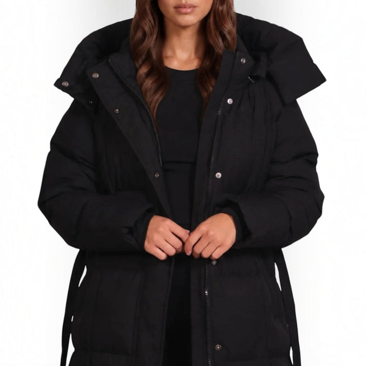 Pamela | Long Hooded Quilted Puffer Jacket Women