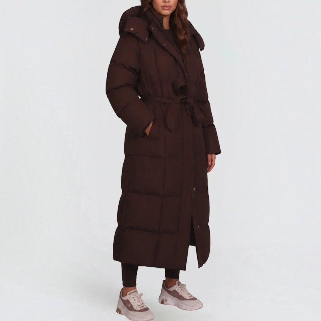 Pamela | Long Hooded Quilted Puffer Jacket Women