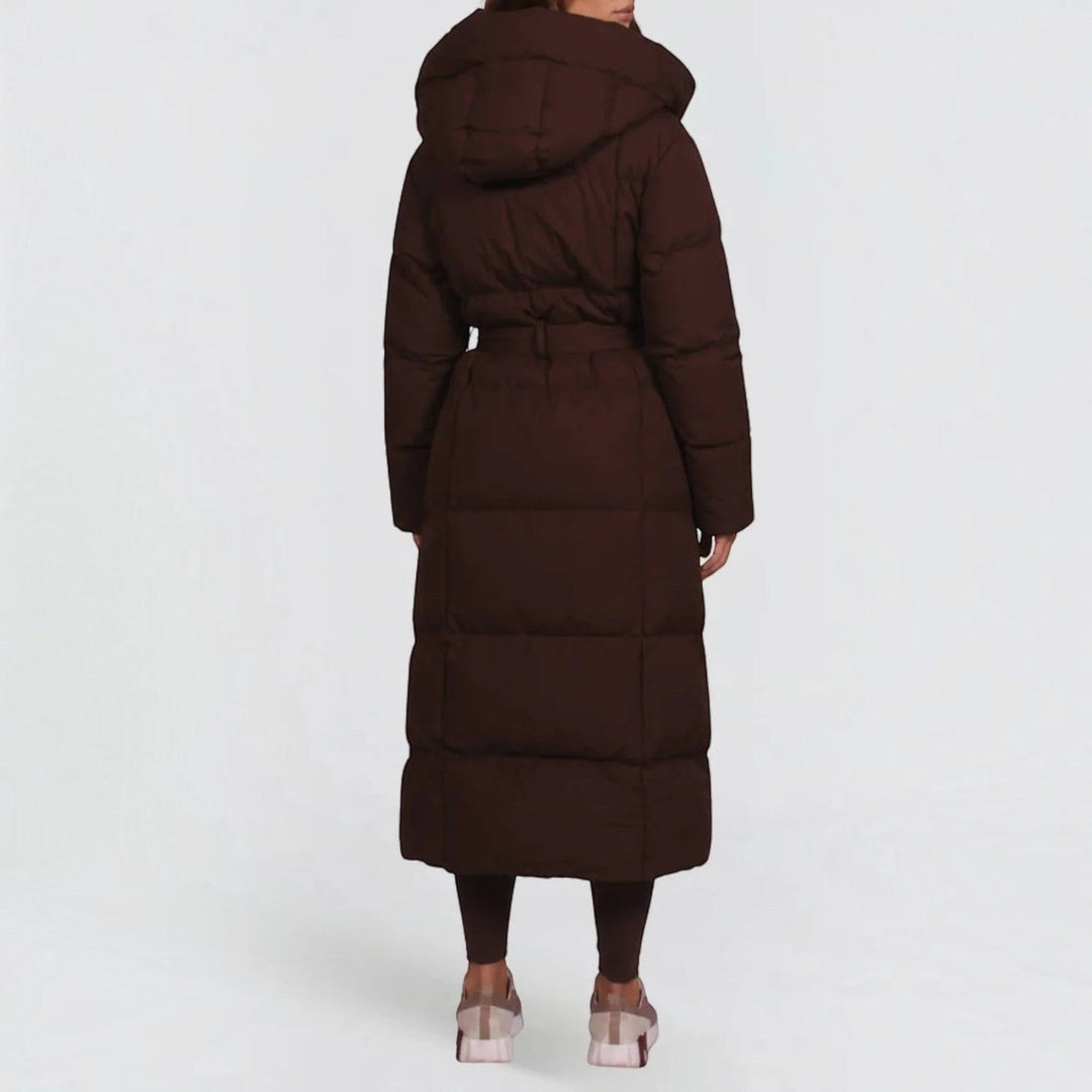 Pamela | Long Hooded Quilted Puffer Jacket Women