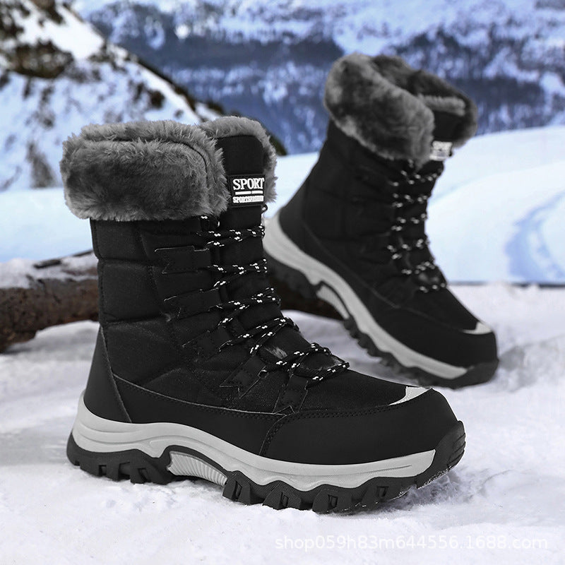 Rachel | Stylish Lace-Up Winter Snow Boots Women