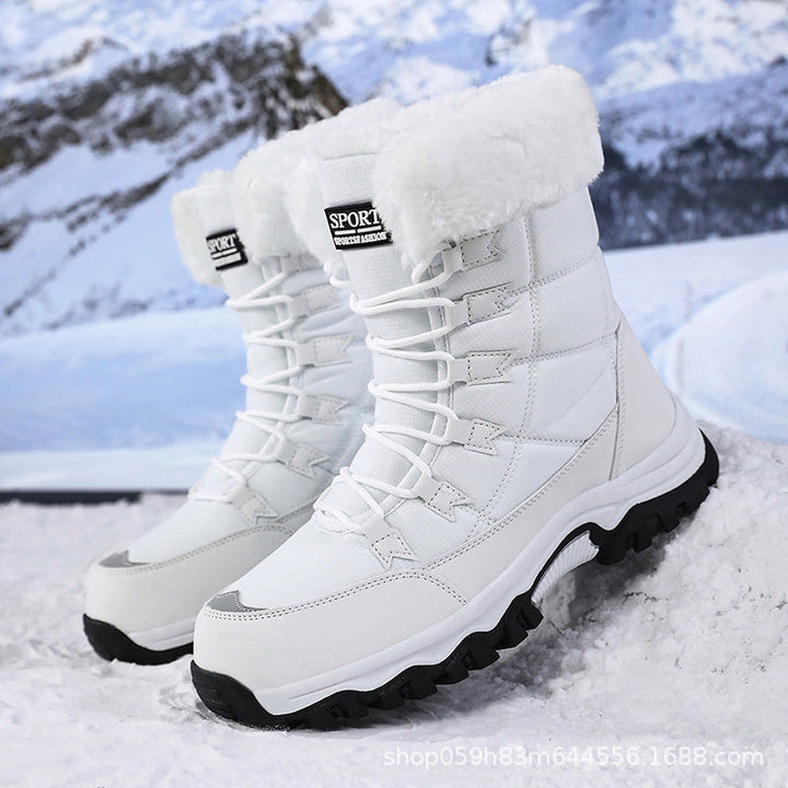 Rachel | Stylish Lace-Up Winter Snow Boots Women