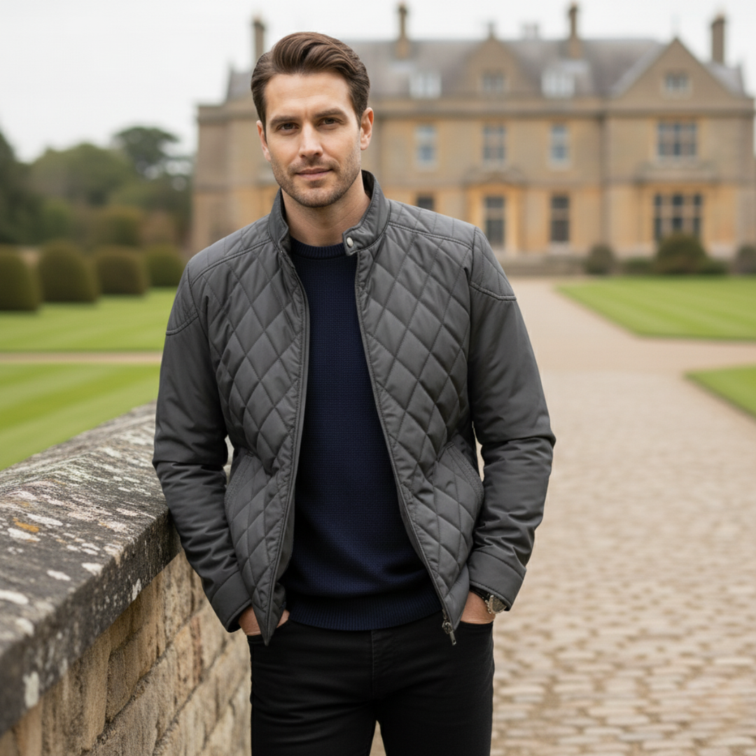 Raymond | Lightweight Diamond Quilted Mens Puffer Jacket