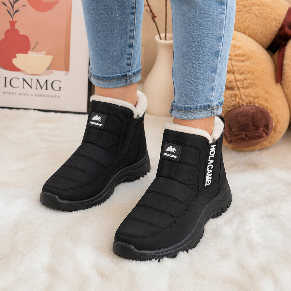 Rebecca | Quilted Pull-On Ankle Snow Boots Women