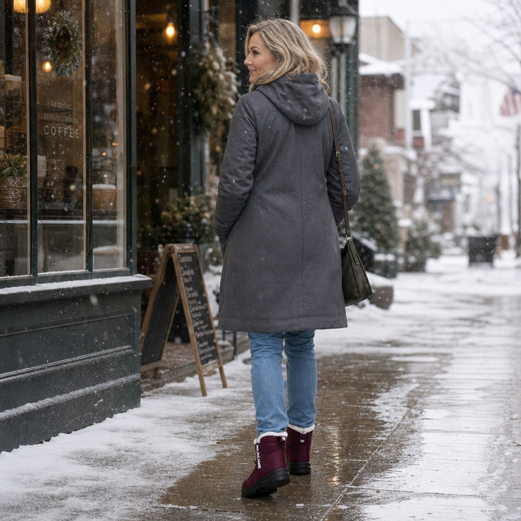 Rebecca | Quilted Pull-On Ankle Snow Boots Women