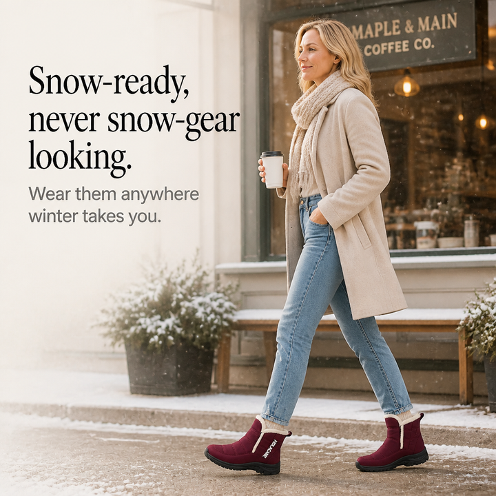 Rebecca | Quilted Pull-On Ankle Snow Boots Women