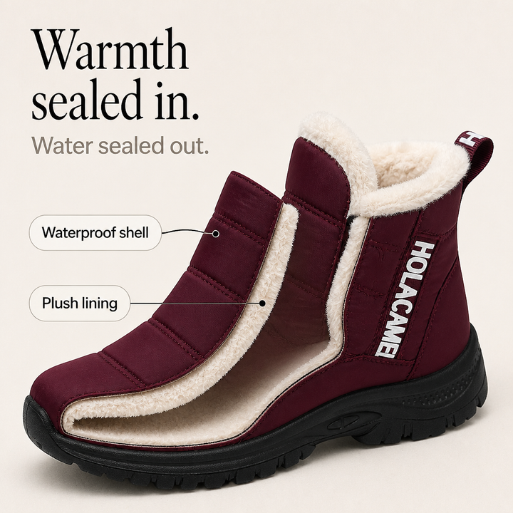 Rebecca | Quilted Pull-On Ankle Snow Boots Women