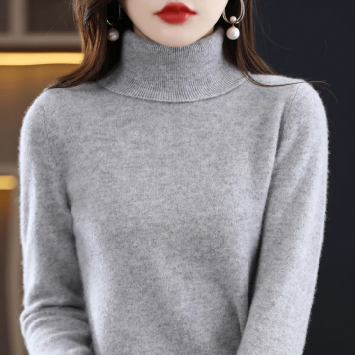 Samantha | Stylish Fine Knit Long Sleeve Turtleneck Sweater