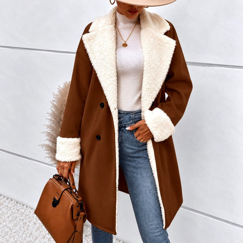Sara | Oversized Longline Sherpa Jacket Women