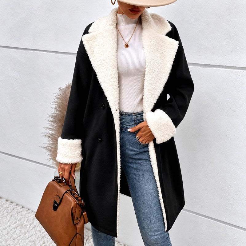 Sara | Oversized Longline Sherpa Jacket Women