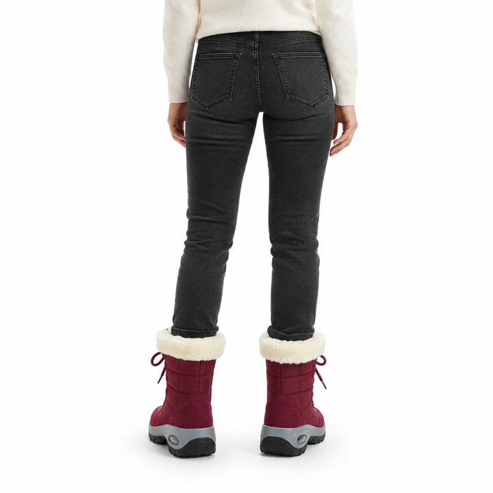 Sarah | Cozy Lace-Up Mid-Calf Snow Boots Women