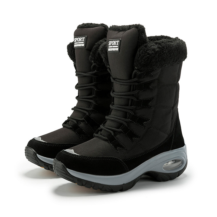 Sarah | Cozy Lace-Up Mid-Calf Snow Boots Women