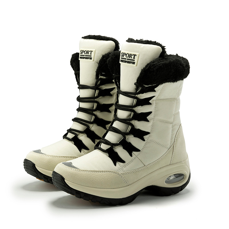 Sarah | Cozy Lace-Up Mid-Calf Snow Boots Women