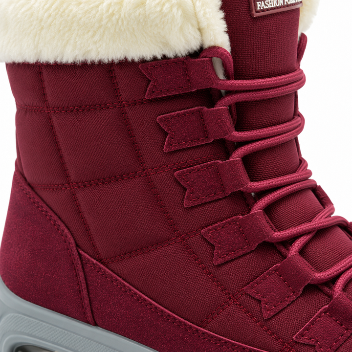 Sarah | Cozy Lace-Up Mid-Calf Snow Boots Women