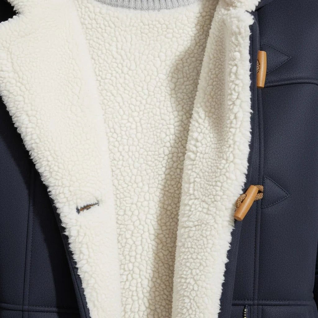 Sophia | Longline Hooded Winter Sherpa Jacket Women