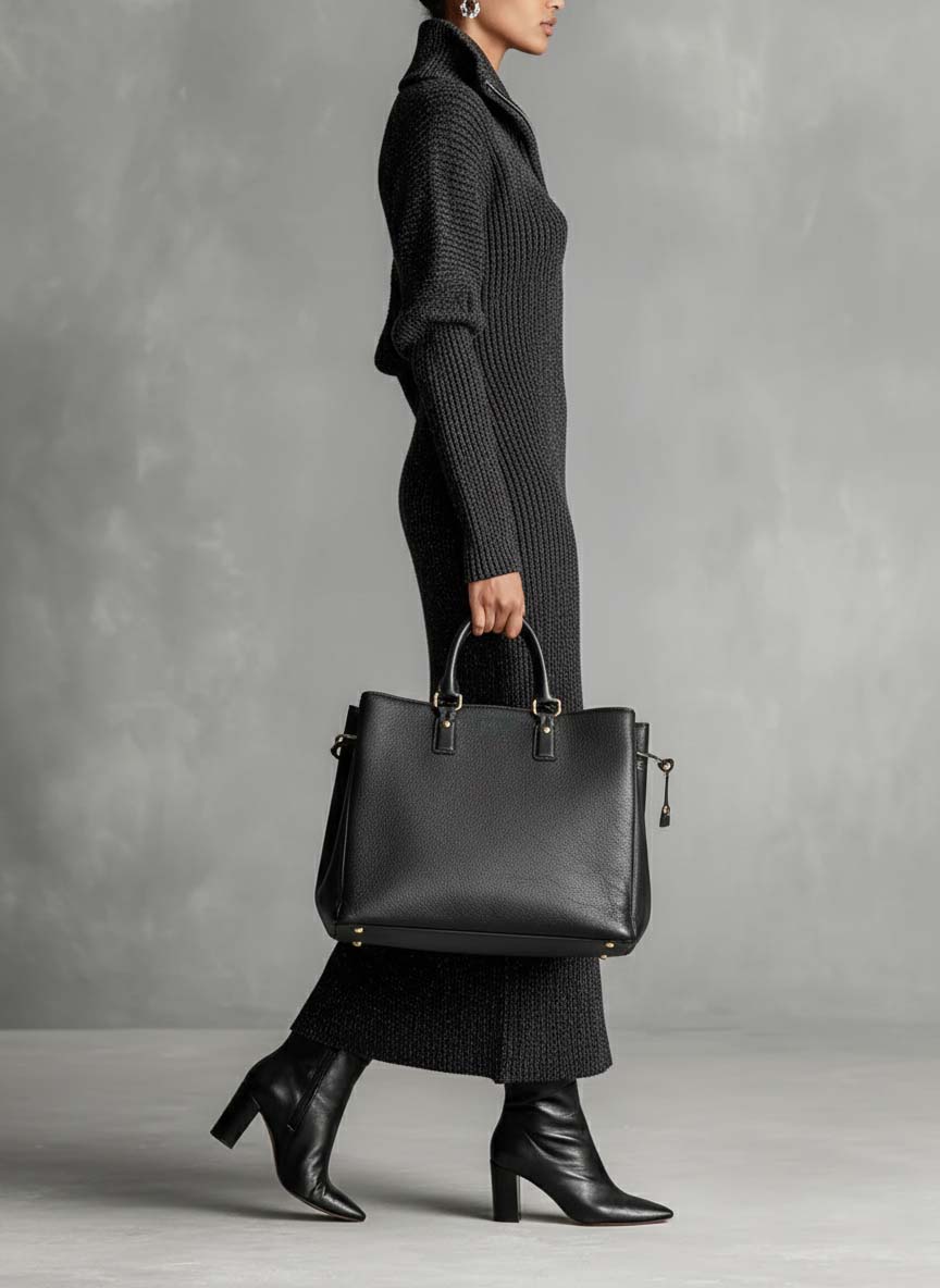 Sophia | Sophisticated Half-Zip Maxi Sweater Dress