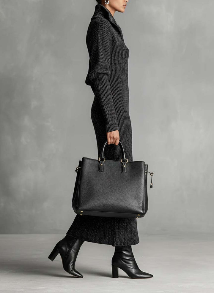 Sophia | Sophisticated Half-Zip Maxi Sweater Dress