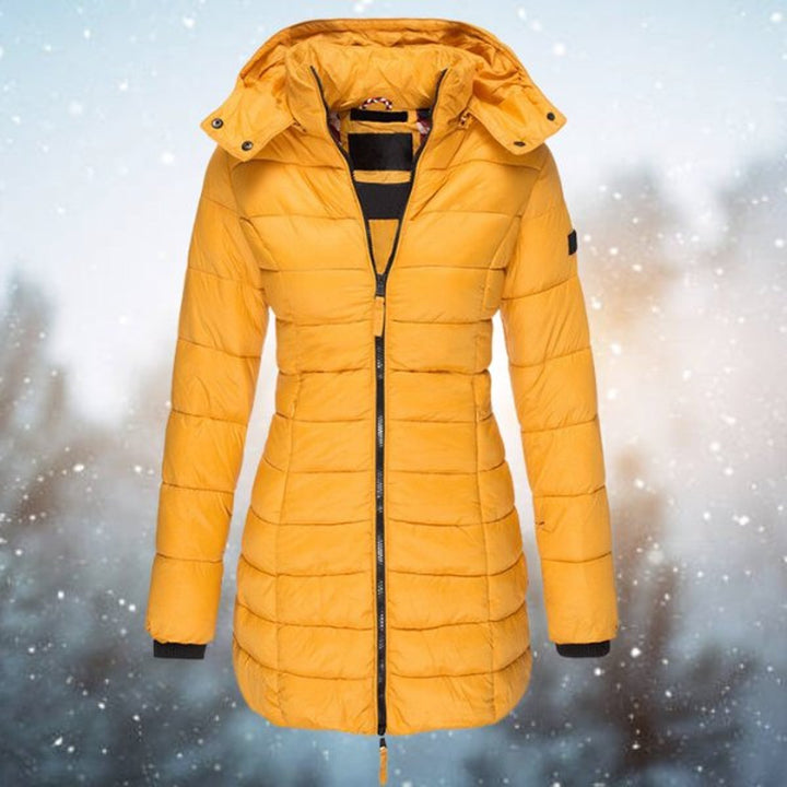 Stephanie | Cozy Long Hooded Puffer Jacket Women