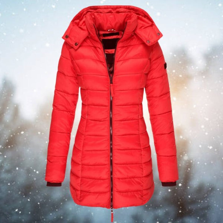 Stephanie | Cozy Long Hooded Puffer Jacket Women
