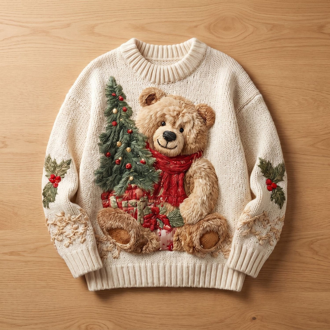 Susan | Teddy Bear Knit Christmas Sweater Women