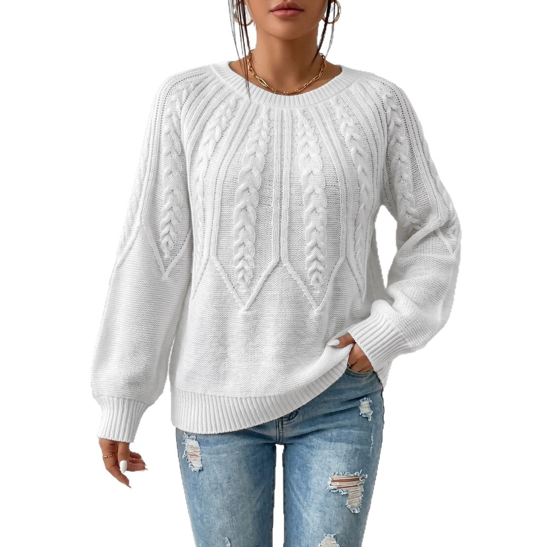Susan | Timeless Crewneck Chunky Cable Knit Sweater