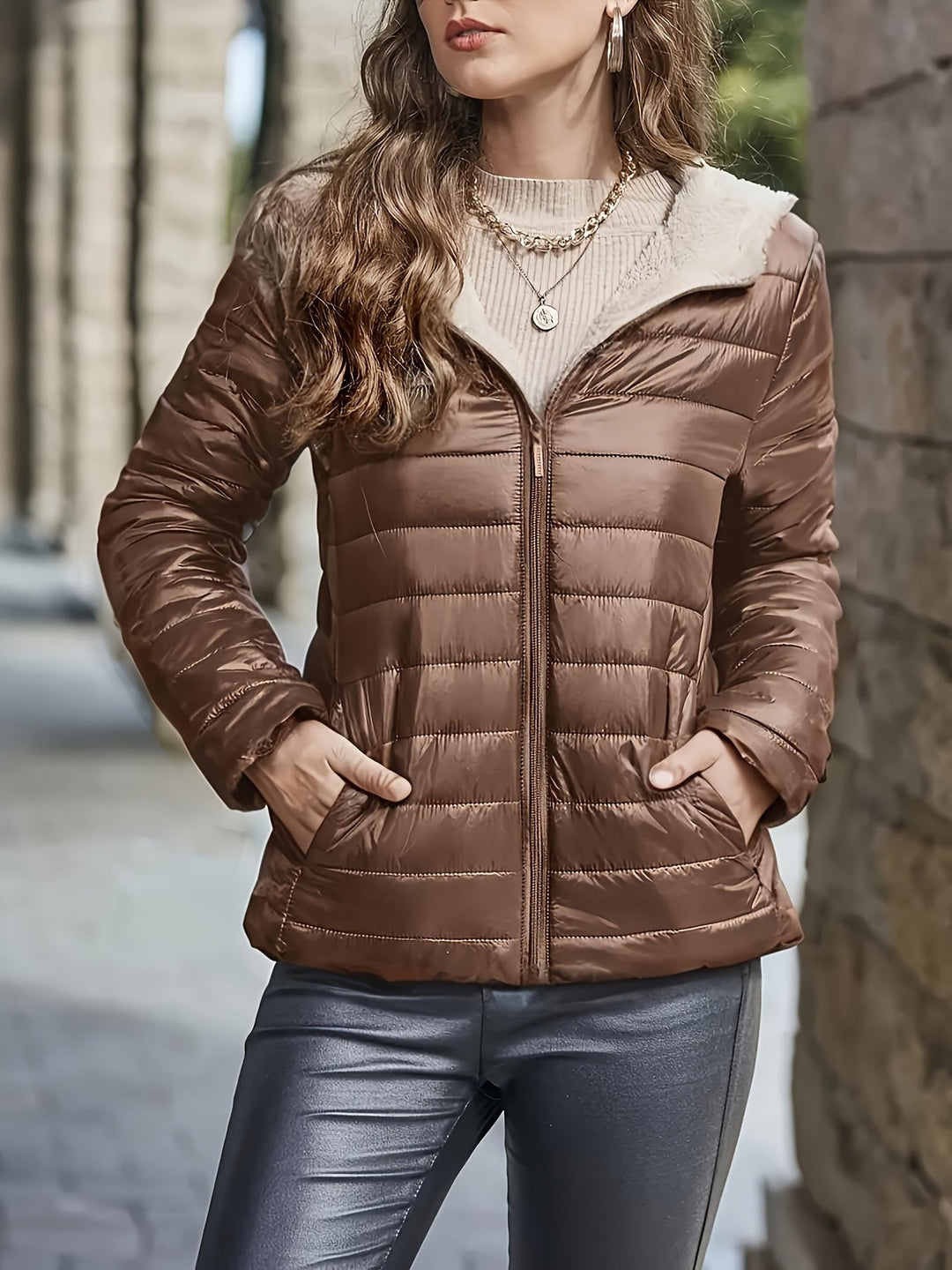 Susan | Timeless Quilted Hooded Sherpa Jacket Women