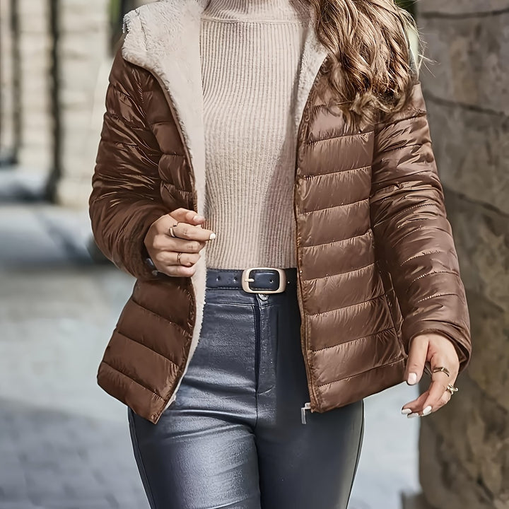 Susan | Timeless Quilted Hooded Sherpa Jacket Women