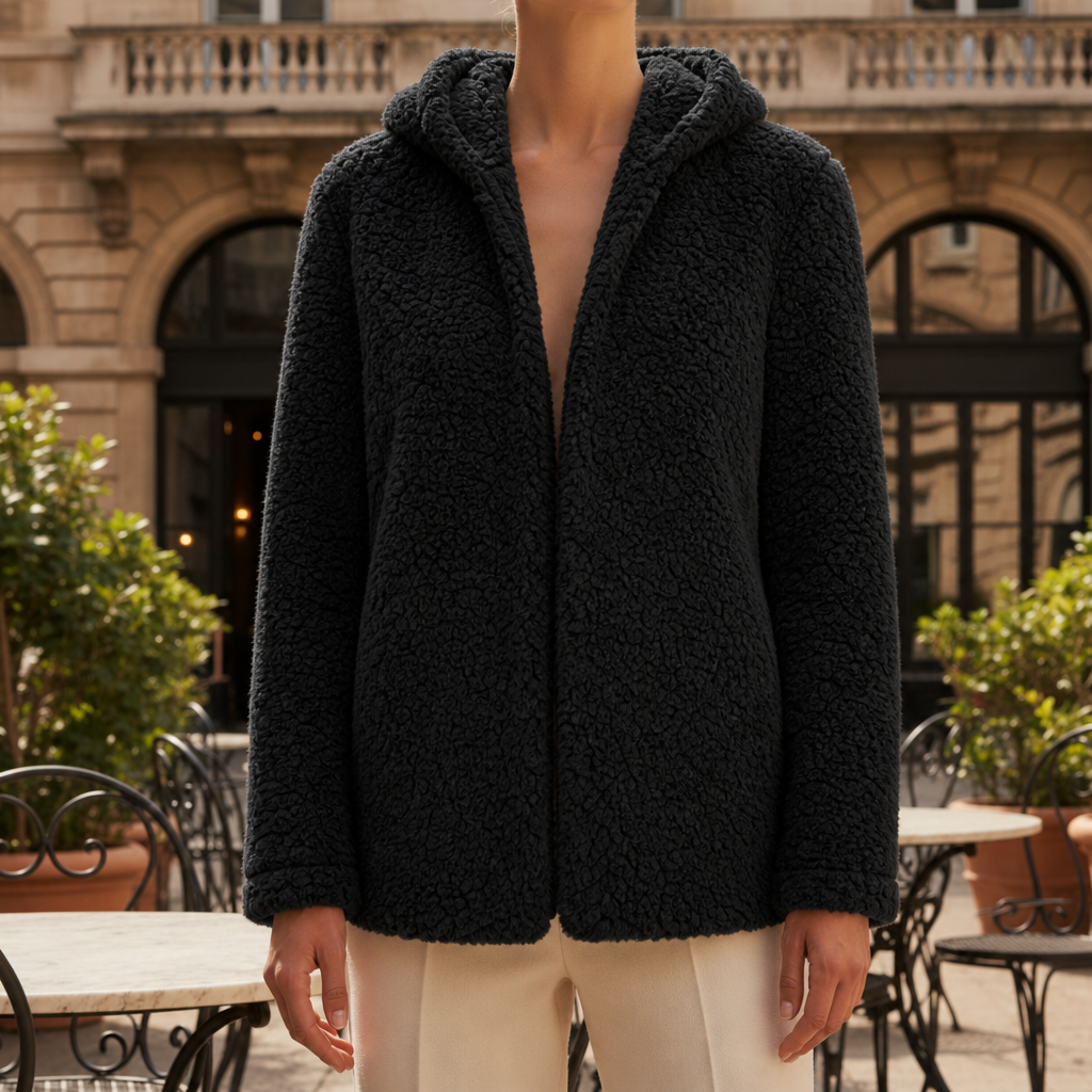 Teresa | Hooded Longline Sherpa Jacket Women