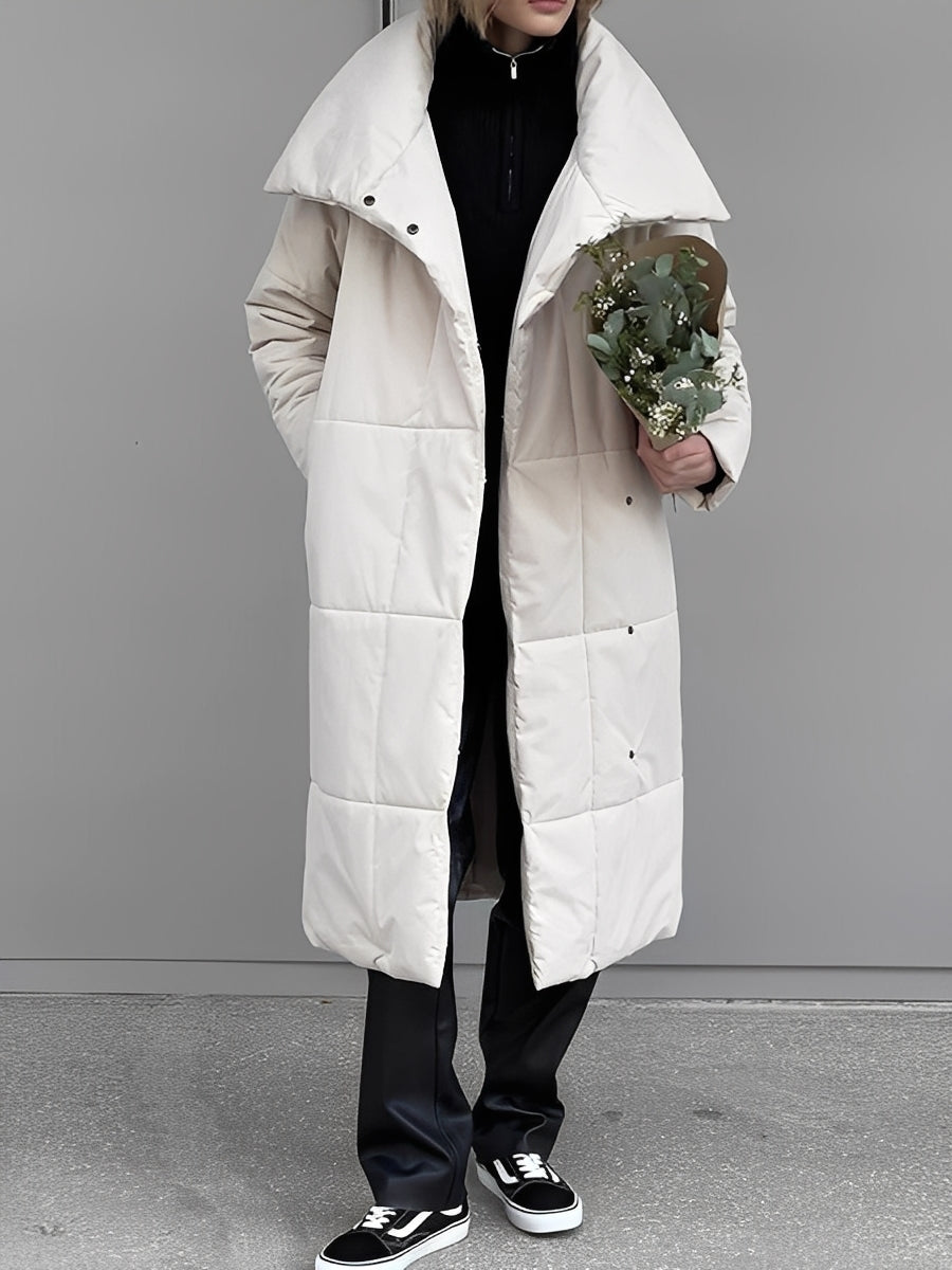 Teresa | Stylish Longline Quilted Puffer Jacket Women