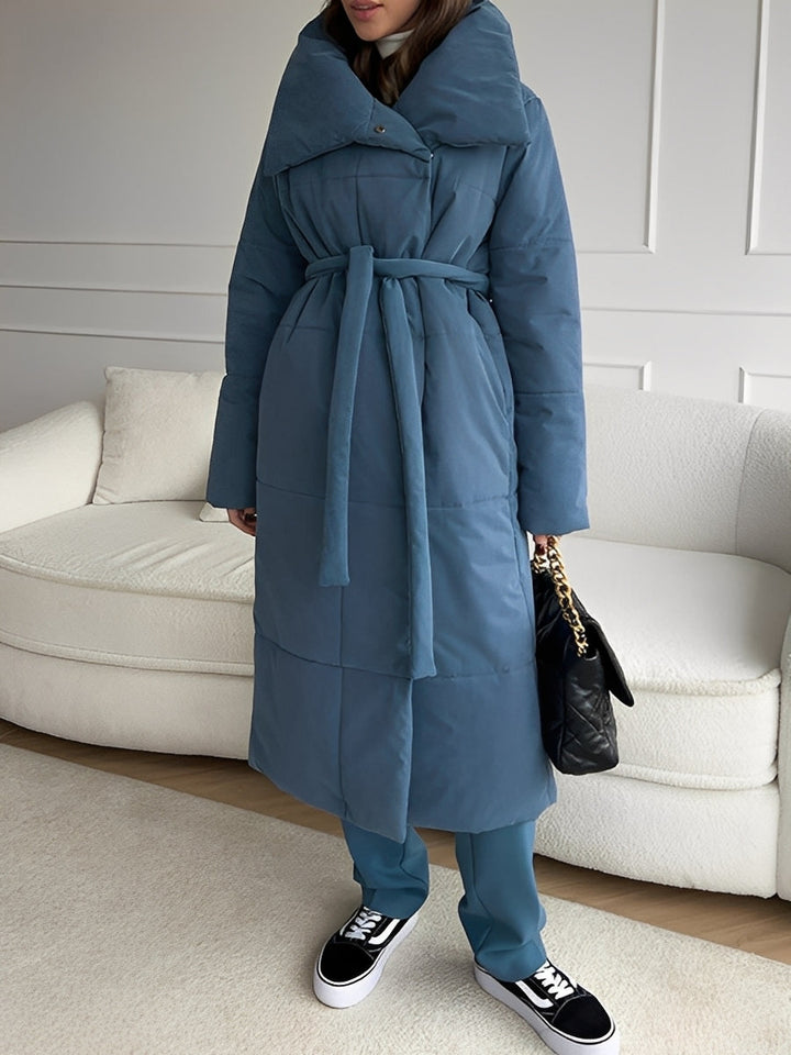 Teresa | Stylish Longline Quilted Puffer Jacket Women