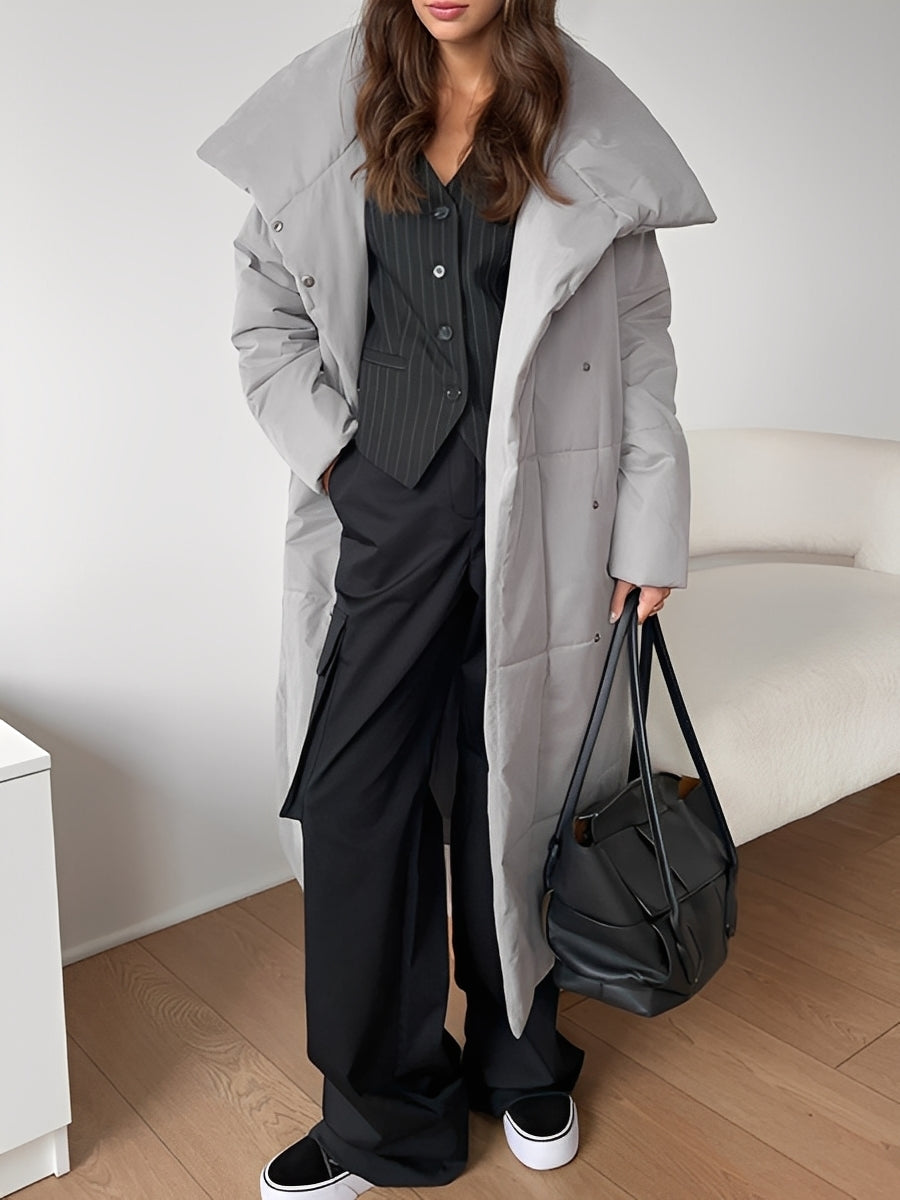 Teresa | Stylish Longline Quilted Puffer Jacket Women