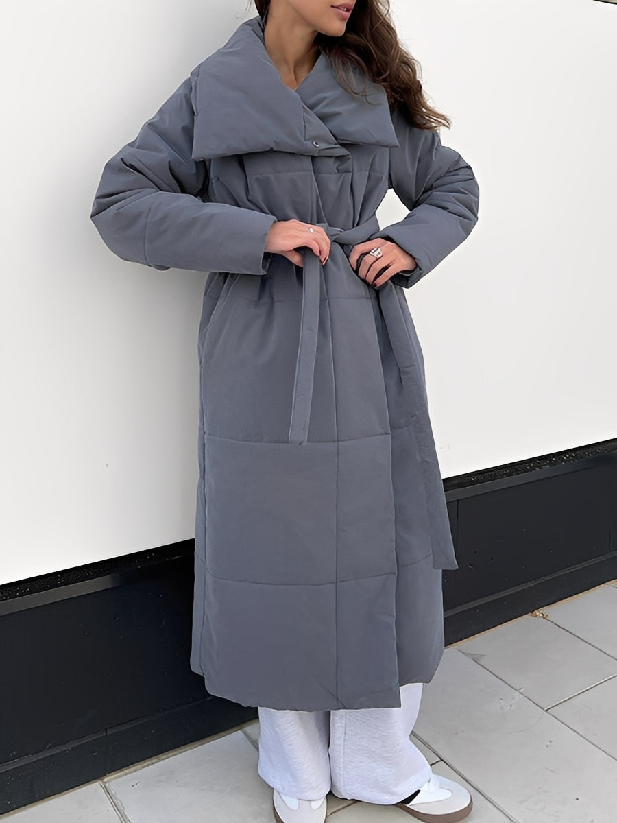 Teresa | Stylish Longline Quilted Puffer Jacket Women