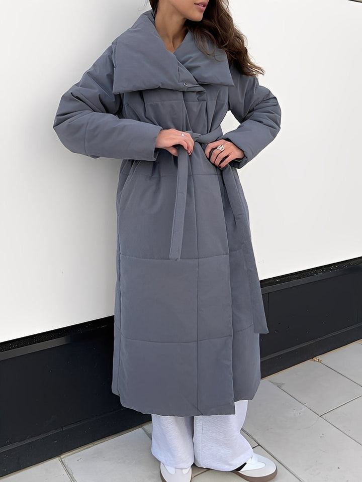 Teresa | Stylish Longline Quilted Puffer Jacket Women