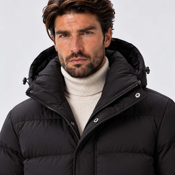 Terry | Long Hooded Winter Mens Puffer Jacket