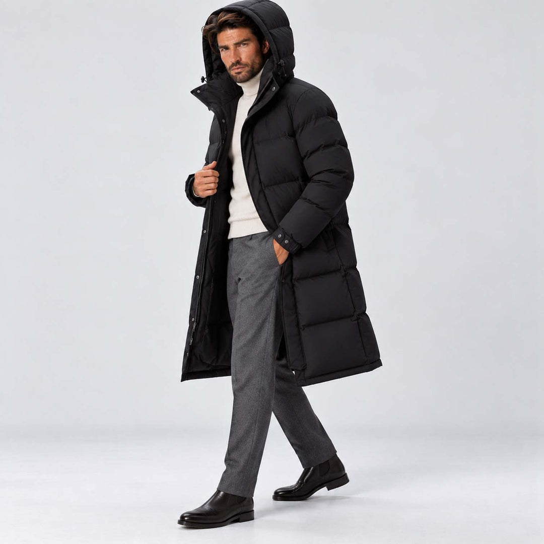 Terry | Long Hooded Winter Mens Puffer Jacket