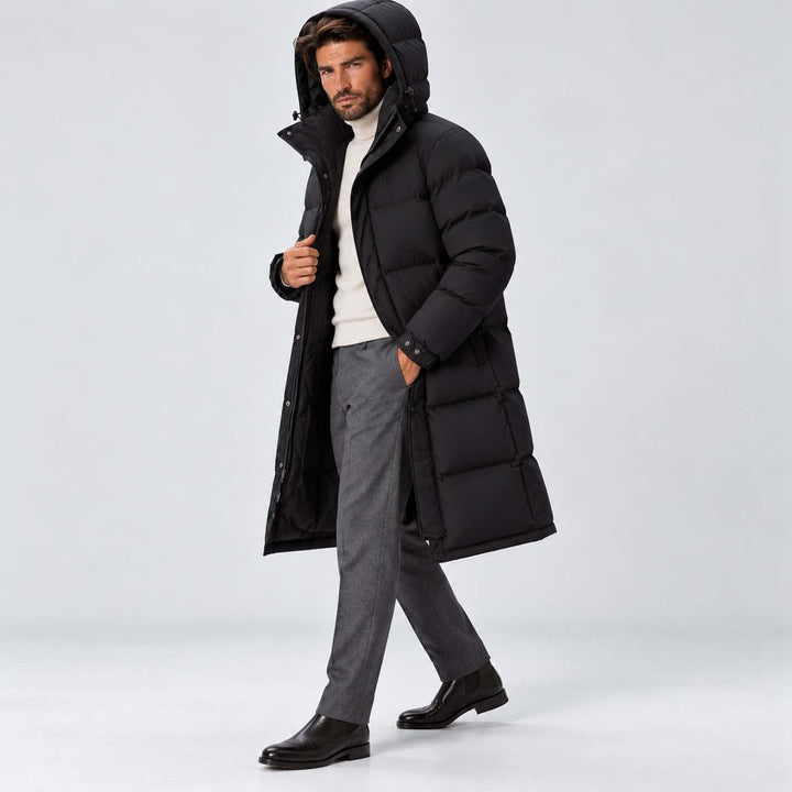 Terry | Long Hooded Winter Mens Puffer Jacket