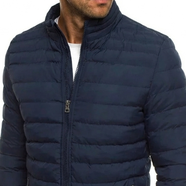 Thomas | Classic Quilted Full Zip Mens Puffer Jacket