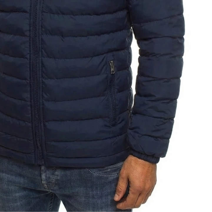 Thomas | Classic Quilted Full Zip Mens Puffer Jacket