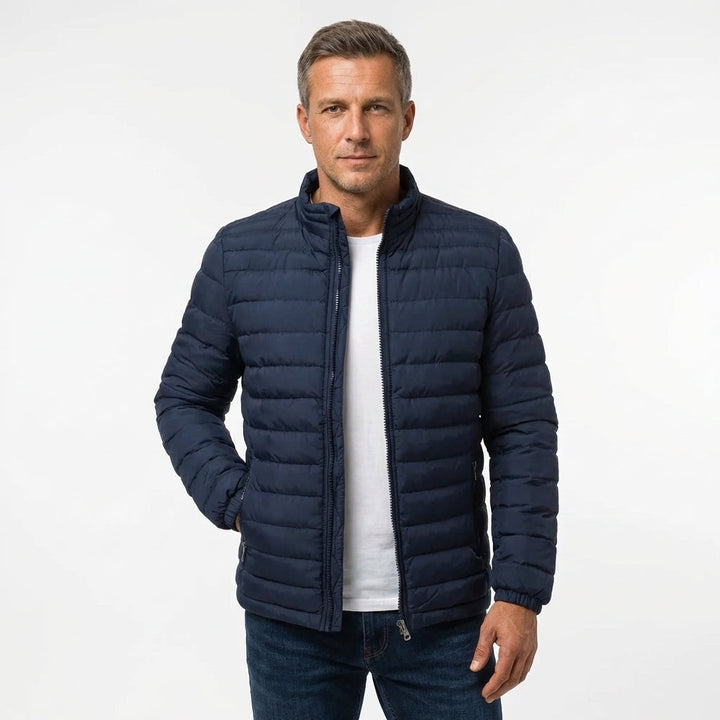 Thomas | Classic Quilted Full Zip Mens Puffer Jacket