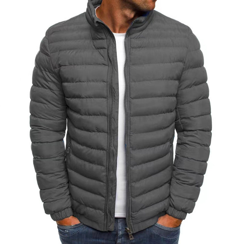 Thomas | Classic Quilted Full Zip Mens Puffer Jacket