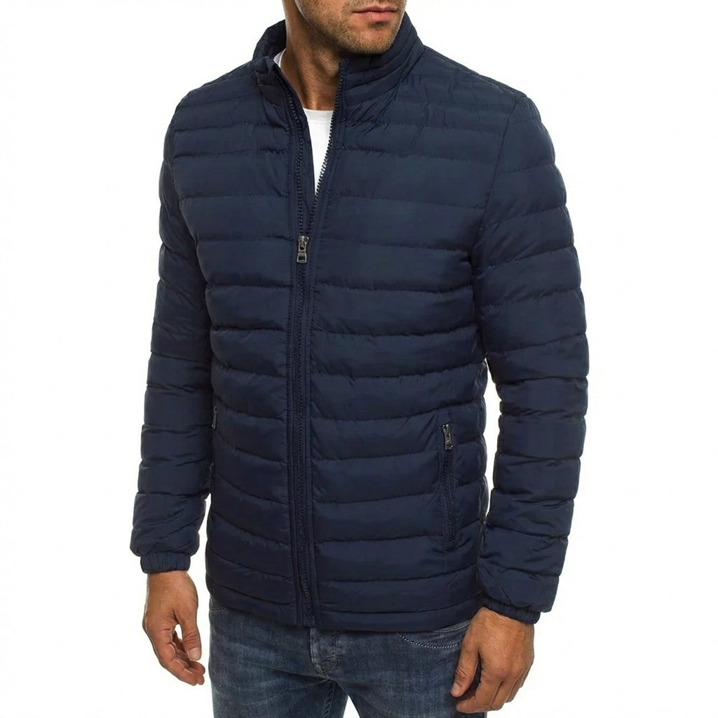 Thomas | Classic Quilted Full Zip Mens Puffer Jacket