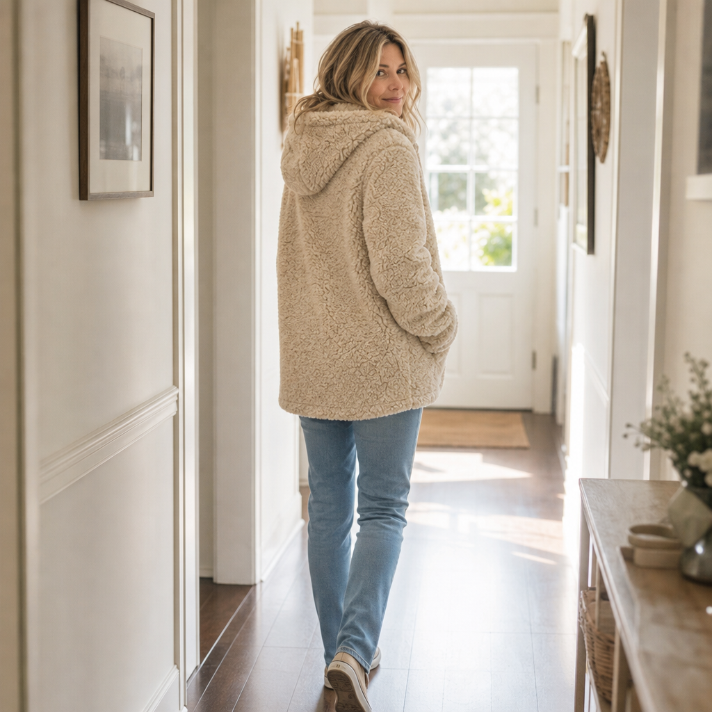 Tiffany | Classic Hooded Zip-Up Sherpa Jacket Women