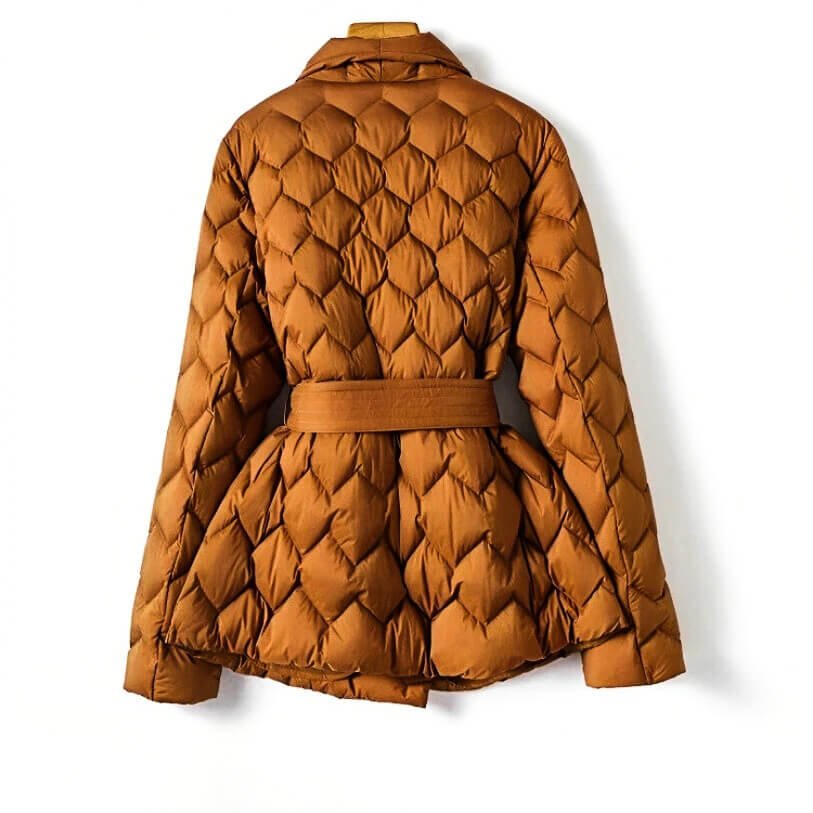 Tiffany | Refined Belted Quilted Puffer Jacket Women
