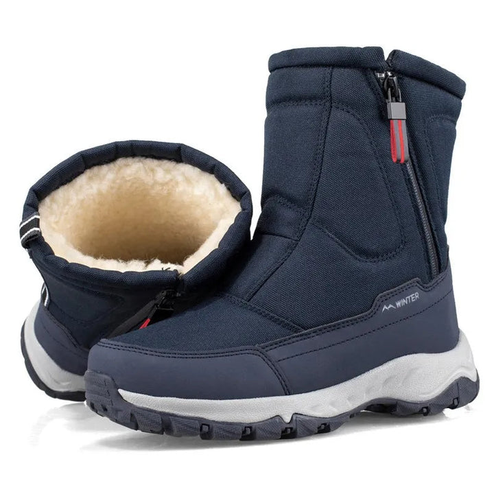 Tyler | Plush-Lined Mid-Calf Zip-Up Mens Snow Boots