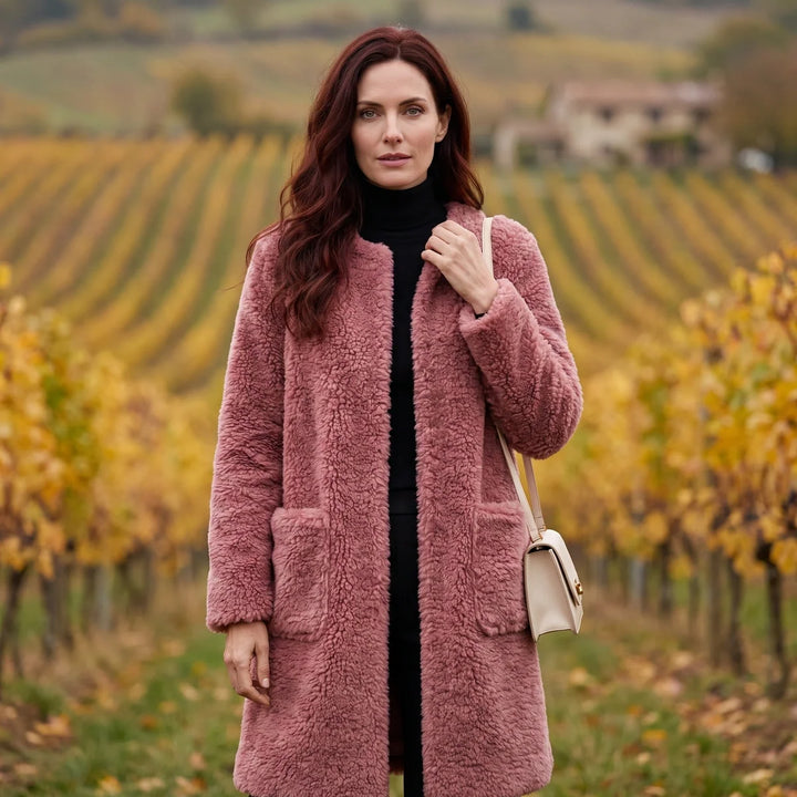 Victoria | Chic Longline Sherpa Jacket Women