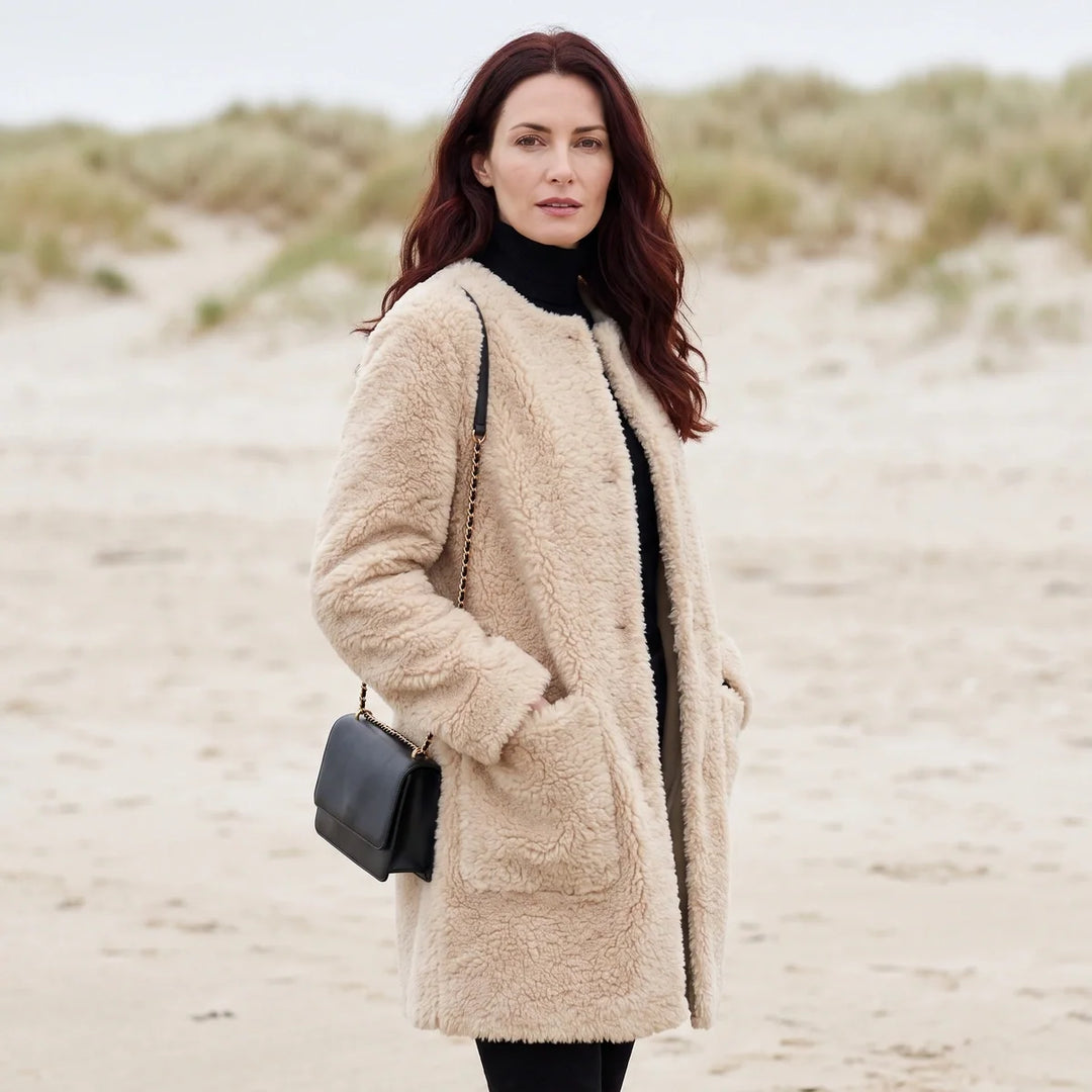 Victoria | Chic Longline Sherpa Jacket Women